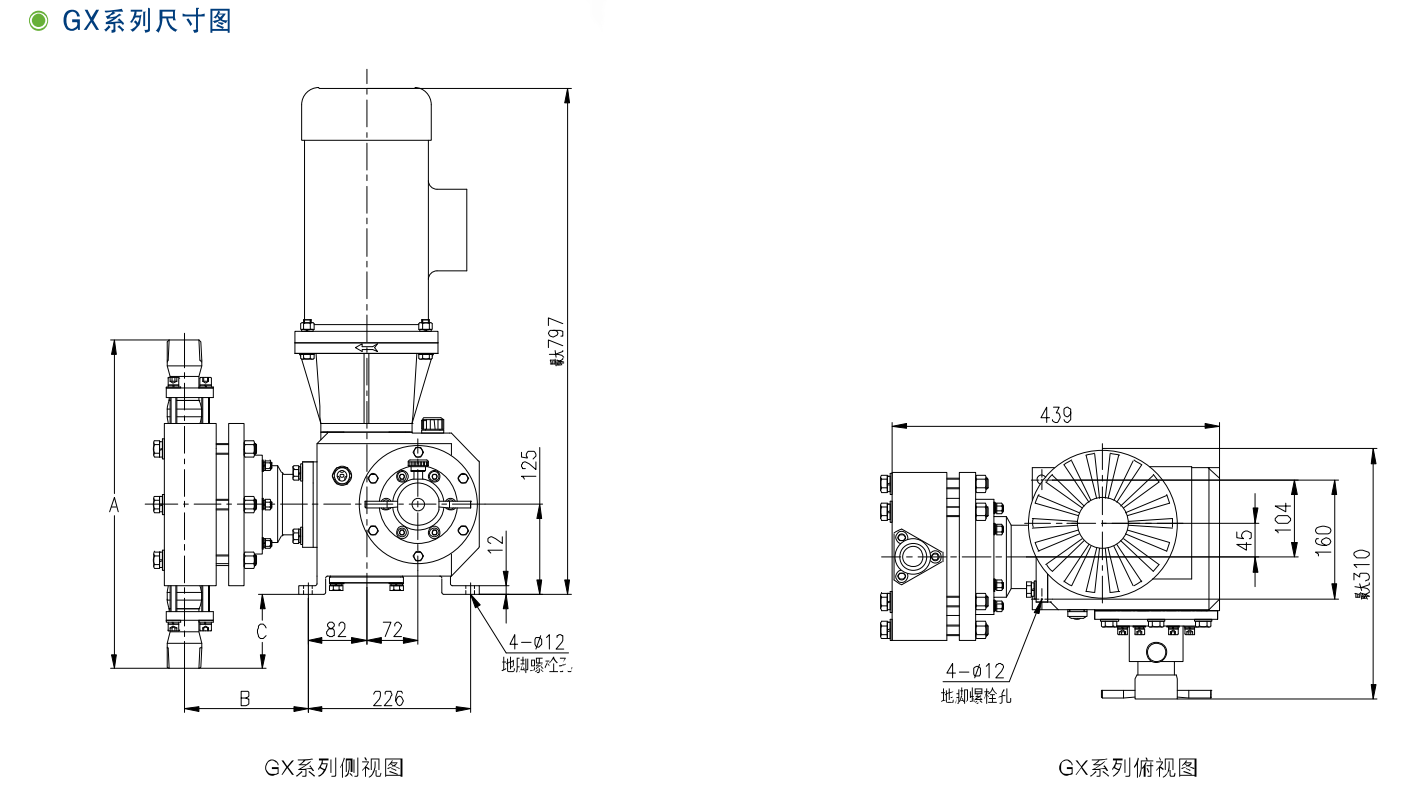 GX、2GX系列機械隔膜計量泵